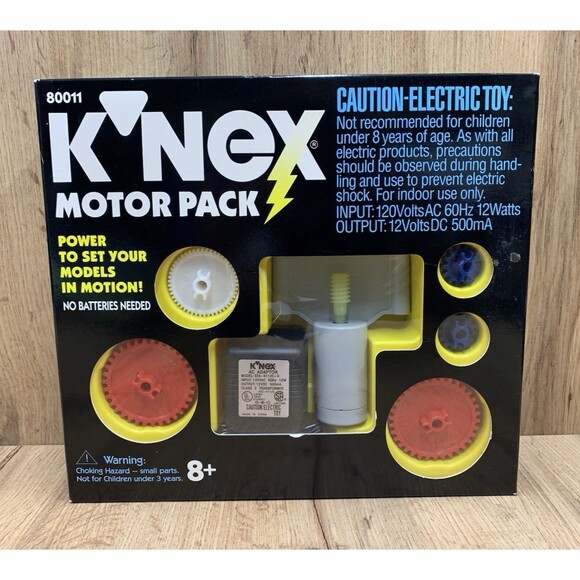 k'nex Other - Vintage K’NEX Motor Pack 80011 Factory Sealed NOS 1993 Motorized Building Set